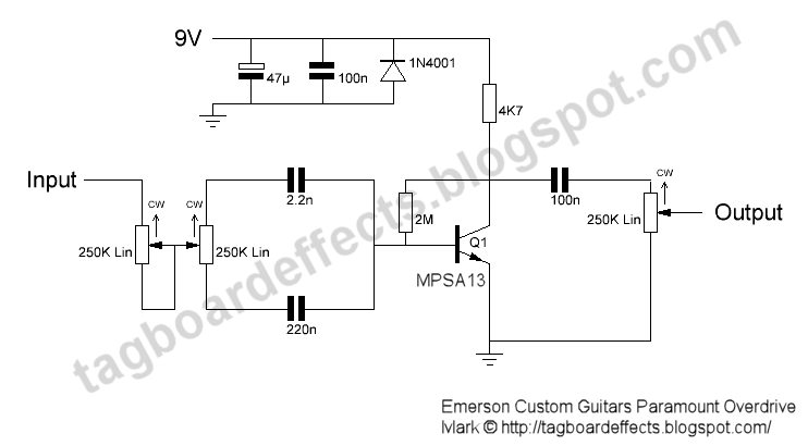 The littlest overdrive. (Emerson paramount clone) : r/diypedals